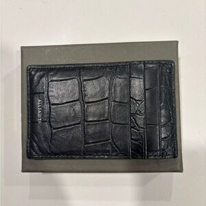 Black Leather Card Holder